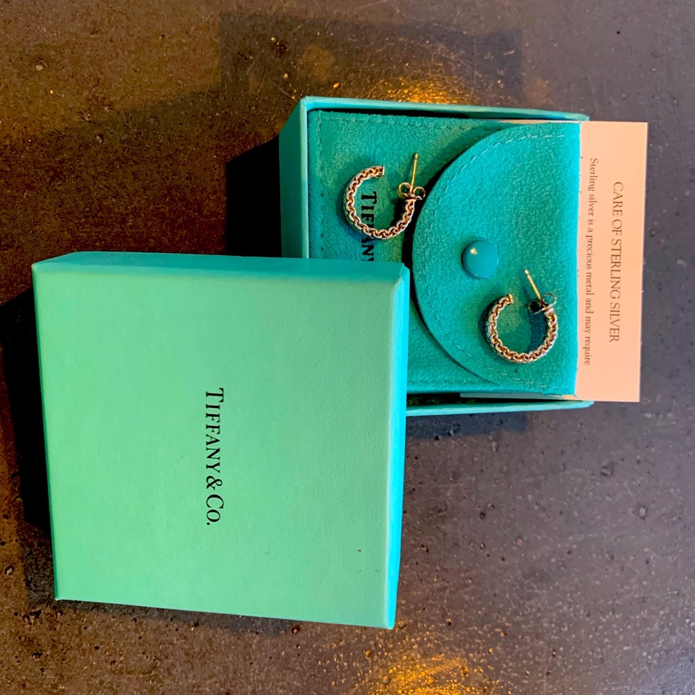 Tiffany & Co. somerset mesh hoop earrings